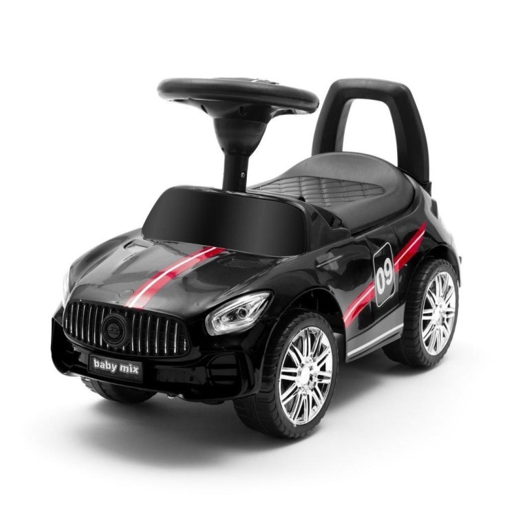 Jeździk dziecięcy z dźwiękiem Racer czarny