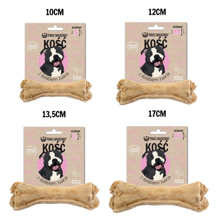 Paka Zwierzaka Kość z dodatkiem żwacza L-13,5 cm 70g
