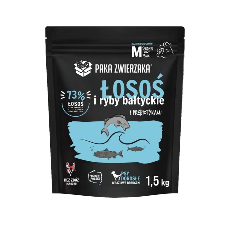 Paka Zwierzaka Seventh Heaven Łosoś z rybami bałtyckimi ''M'' 1,5kg