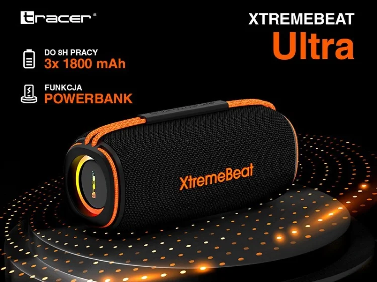 TRACER GŁOŚNIK TWS XTREMEBEAT ULTRA BLUETOOTH RGB
