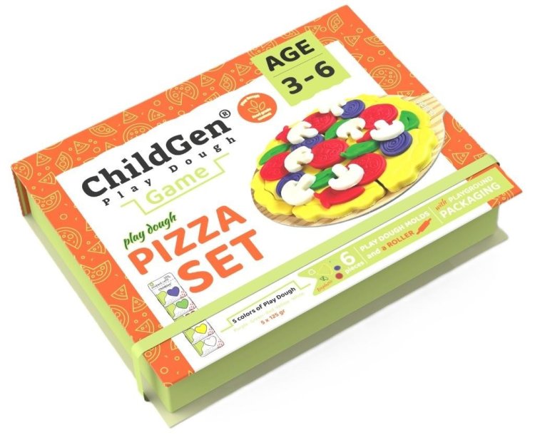 Ciastolina naturalna zestaw kreatywny Pizza