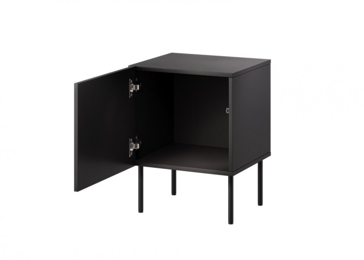Szafka nocna 2szt SIENA 44,5x40x59 czarny mat