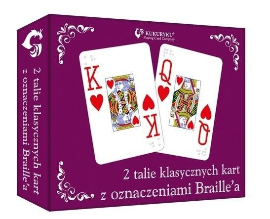 Karty klasyczne ze znakami Braille'a