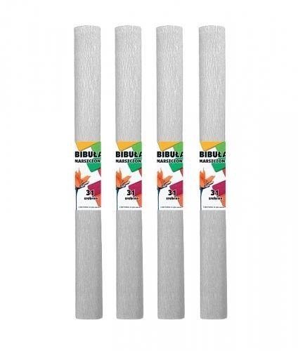 Bibuła marszczona srebrna (10szt)