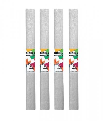 Bibuła marszczona srebrna (10szt)