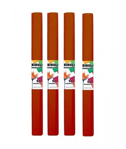 Bibuła marszczona 27 brązowa jasna (10szt)