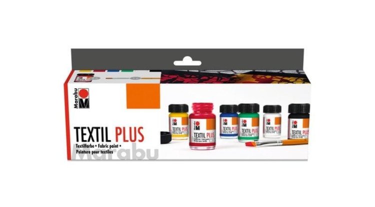 Farby do tkanin Textile plus starter 15ml 6 kol.