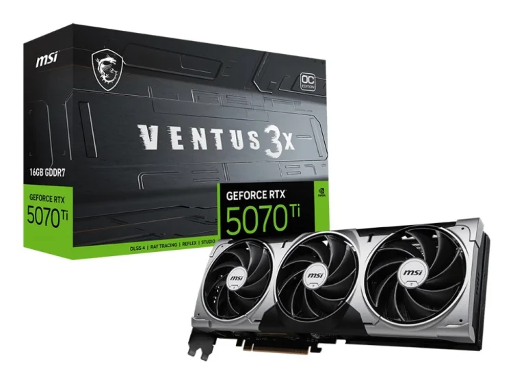 Karta graf. MSI RTX 5070 Ti 16G VENTUS 3X OC