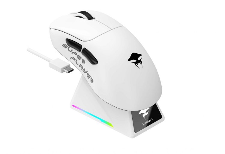 Mysz gamingowa bezprzewodowa Havit StarBlaze-1 (biało-czarny)