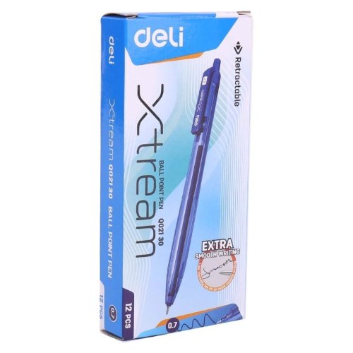 Pióro kulkowe 0,7mm Xtream niebieskie (12szt)