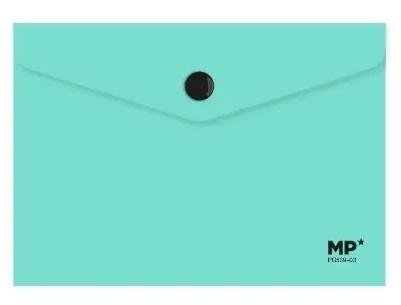 Teczka kopertowa A6 na zatrzask turkusowa