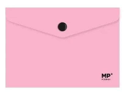 Teczka kopertowa A6 na zatrzask różowa