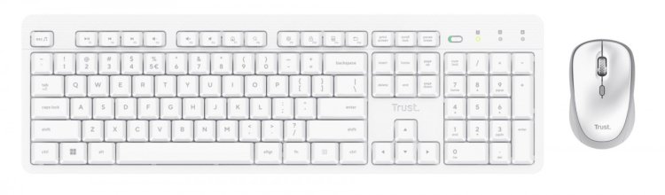 Klawiatura + mysz Trust ODY II Wireless White US