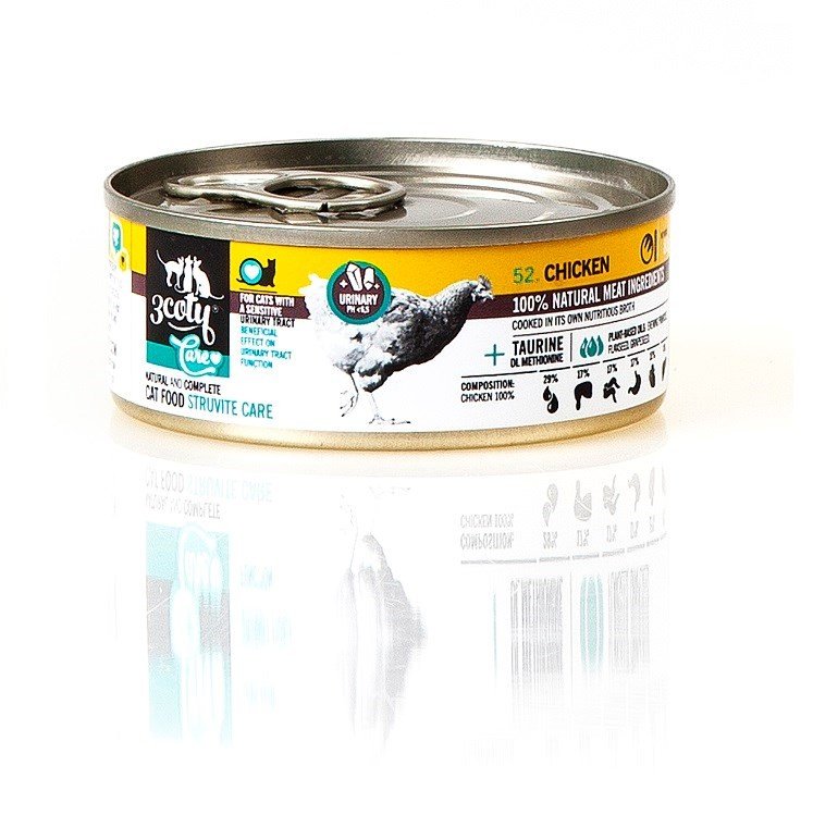3Coty CHICKEN Struvite Care for cats with sensitive urinary tract 80g