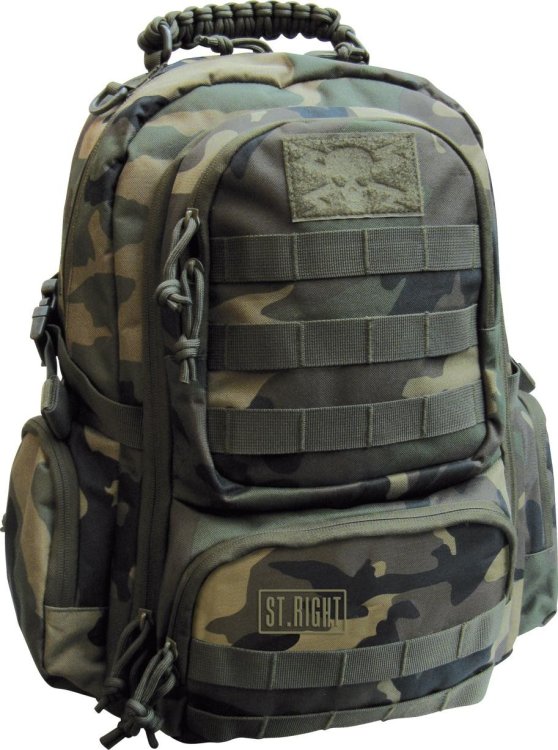Plecak 4-komorowy Military Woodland Camo