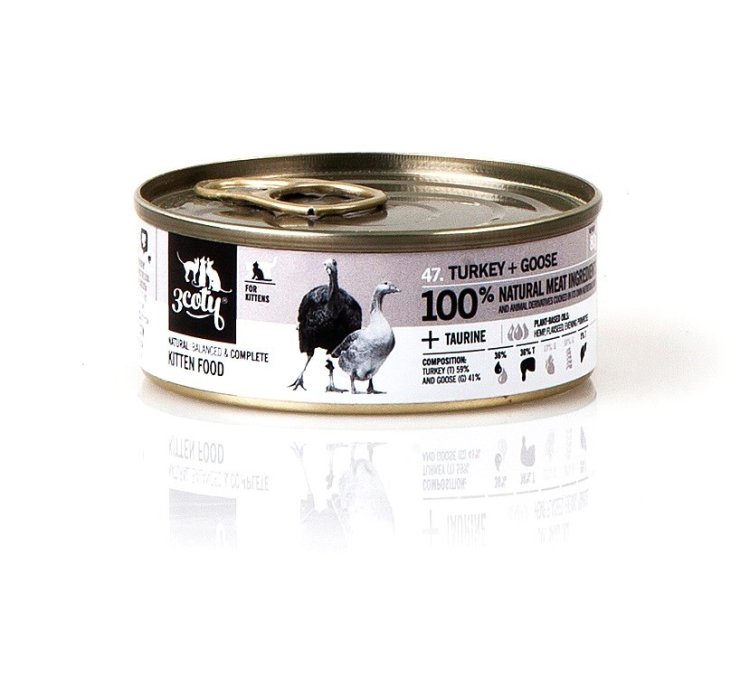 3Coty TURKEY + GOOSE for Kittens 80g
