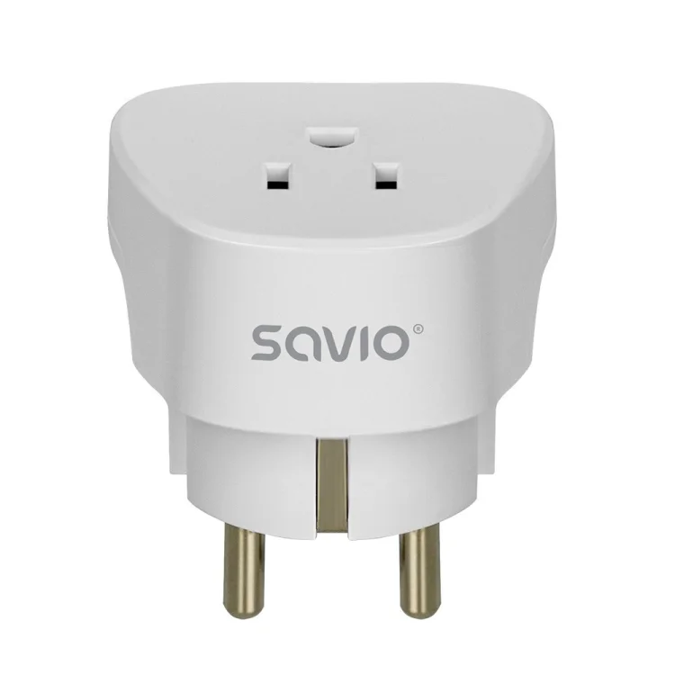 SAVIO ADAPTER PODRÓŻNY, GNIAZDO US – WTYK EU AP-01