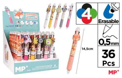 Długopis ścieralny 4-kolorowy Królik... (36szt)
