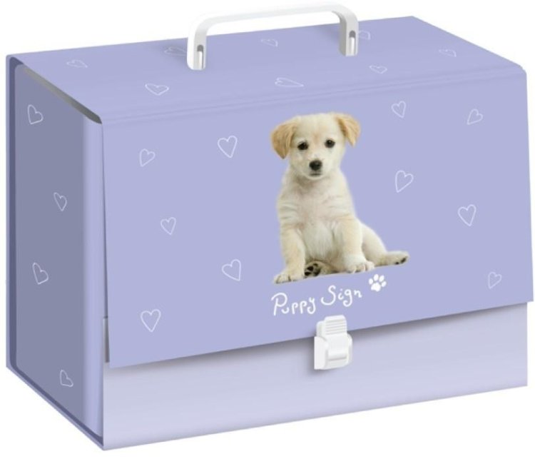 Teczka z rączką C4 10cm Puppy Sign