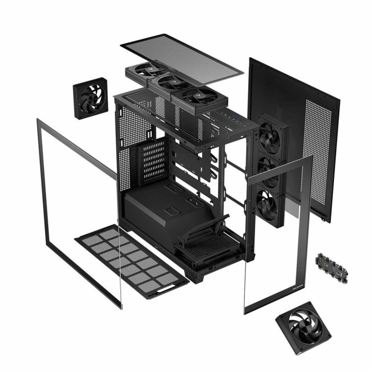 MODECOM OBUDOWA VOLCANO STELLAR ARGB MIDI 8F BLACK