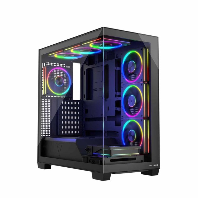 MODECOM OBUDOWA VOLCANO STELLAR ARGB MIDI 8F BLACK