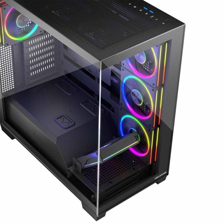 MODECOM OBUDOWA VOLCANO STELLAR ARGB MIDI 8F BLACK