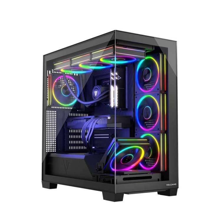 MODECOM OBUDOWA VOLCANO STELLAR ARGB MIDI 8F BLACK