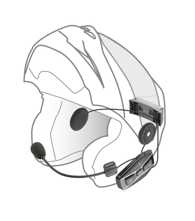 Intercom motocyklowy INTERPHONE U-COM 16, komplet na 1 kask