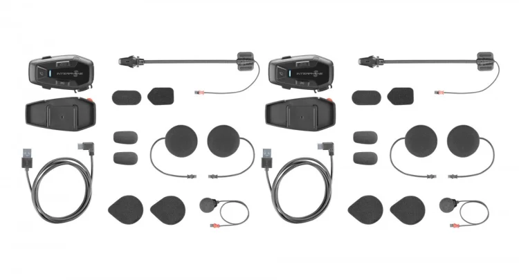 Intercom motocyklowy INTERPHONE U-COM 7R, komplet na 2 kaski
