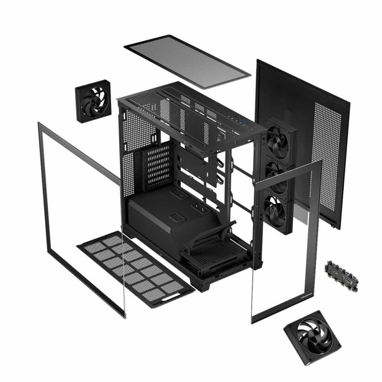 MODECOM OBUDOWA VOLCANO STELLAR ARGB MIDI 5F BLACK