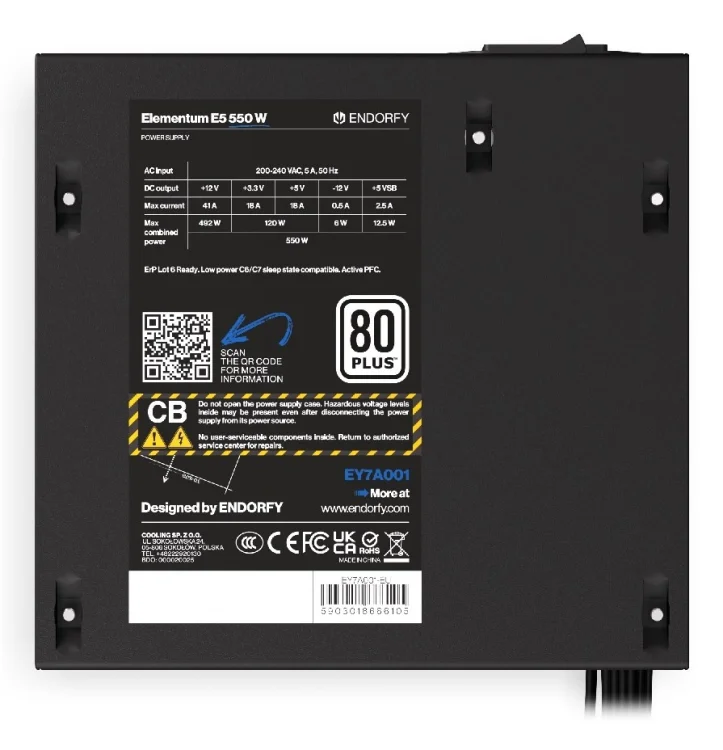 Zasilacz ENDORFY Elementum E5 450W (EY7A002)