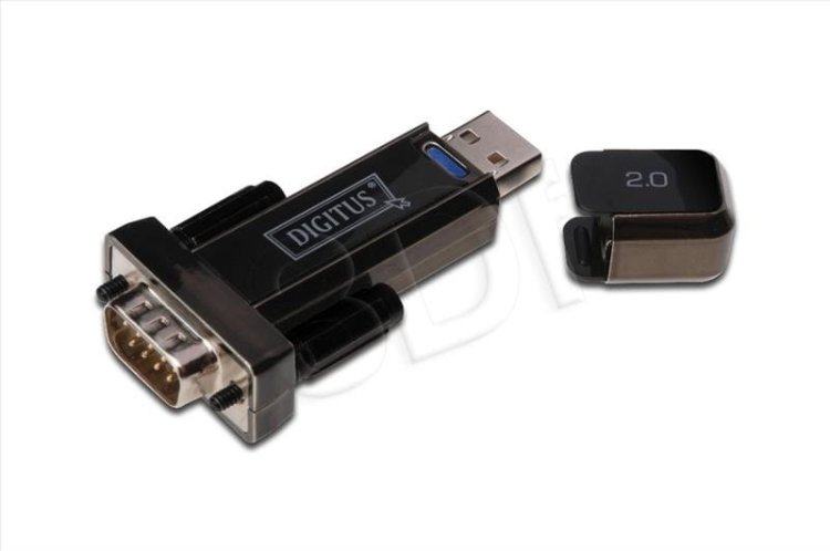 Adapter DIGITUS DA-70156 (USB M - RS-232 M; kolor czarny)
