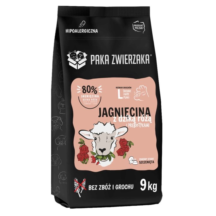 Paka Zwierzaka Seventh Heaven Jagnięcina i dzika róża PUPPY "L" 9kg