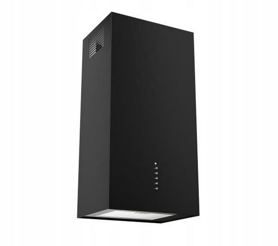 Okap AKPO WK-4 CUBERA WL CZARNY MAT T520 M3 / CZARNY FILTR ALUMINIOWY