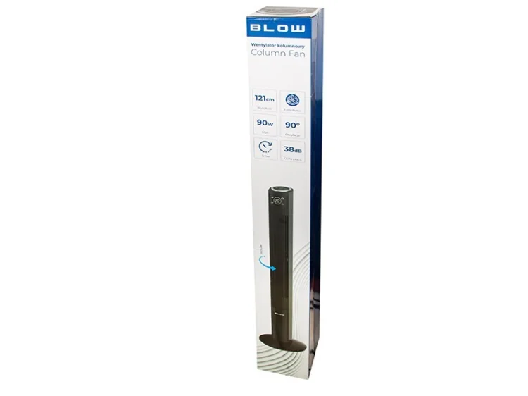 BLOW WENTYLATOR KOLUMNOWY XXL 125CM 90W CZARNY