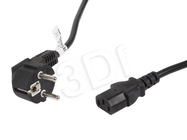 Kabel Lanberg CA-C13C-11CC-0050-BK (C13 / IEC C13 / IEC 320 C13 F - Schuko M; 5m; kolor czarny)
