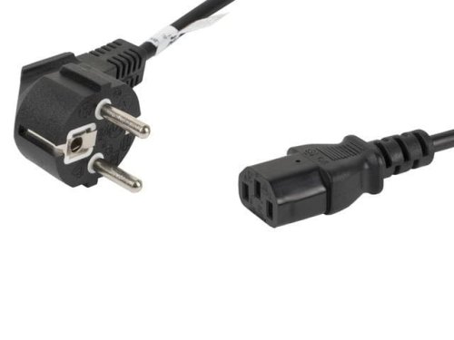 Kabel Lanberg CA-C13C-10CC-0018-BK (C13 / IEC C13 / IEC 320 C13 F - Shuko M; 1,8m; kolor czarny)