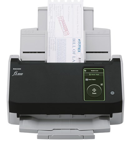 Ricoh fi-8040 ADF+Ręczny skaner pobierający 600 x 600 DPI A4 Czarny, Szary