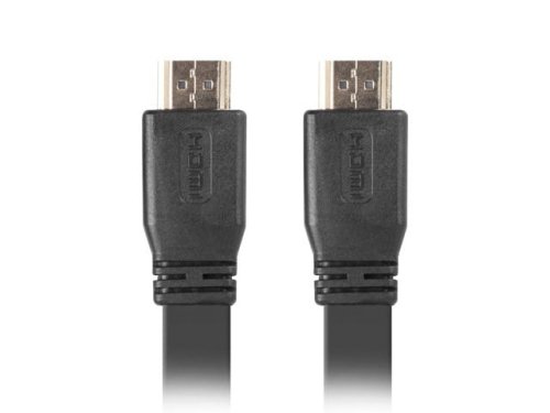 Kabel Lanberg CA-HDMI-21CU-0018-BK (HDMI M - HDMI M; 1,8m; kolor czarny)