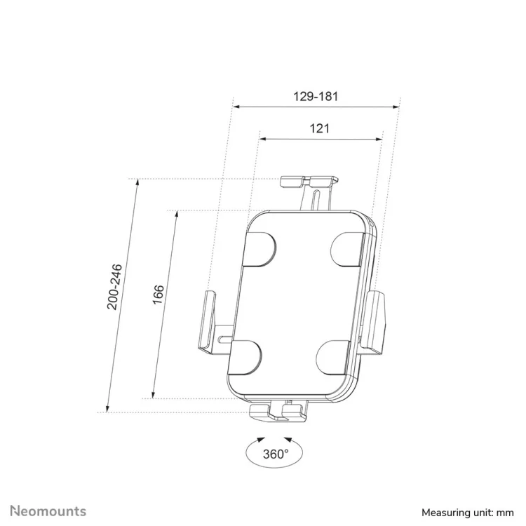 TABLET ACC WALL MOUNT HOLDER/WL15-625WH1 NEOMOUNTS
