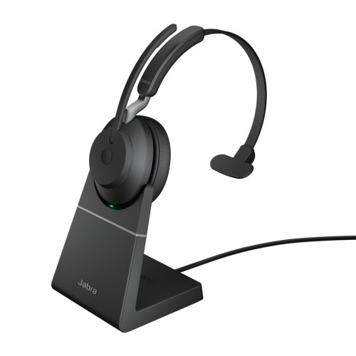 Jabra 26599-889-989 słuchawki/zestaw słuchawkowy Bezprzewodowy Opaska na głowę Biuro/centrum telefoniczne USB Typu-A Bluetooth Czarny
