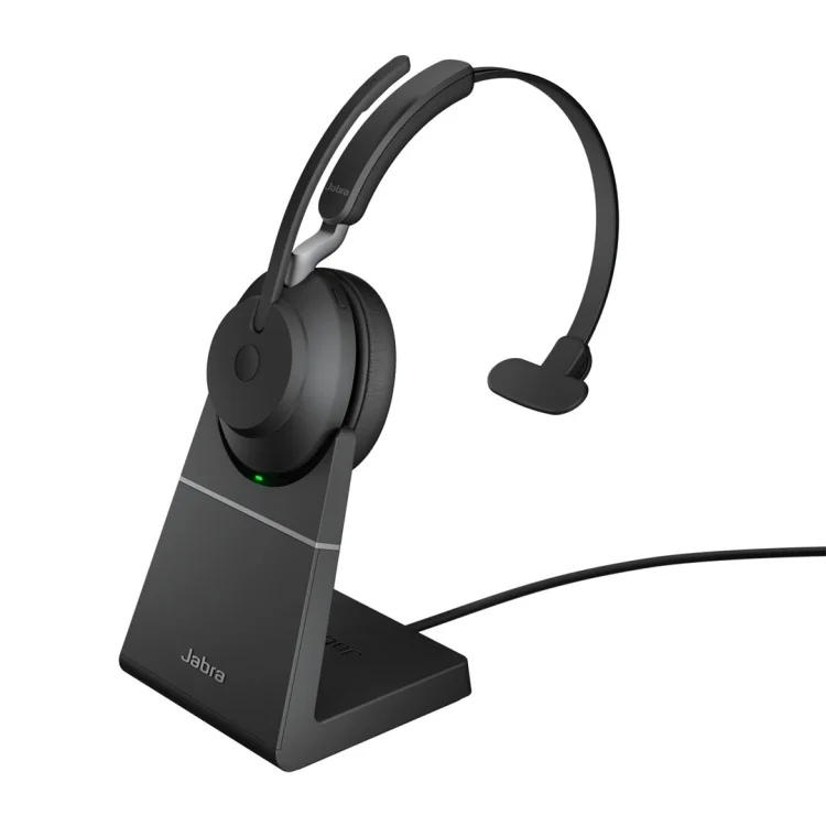 Jabra 26599-889-989 słuchawki/zestaw słuchawkowy Bezprzewodowy Opaska na głowę Biuro/centrum telefoniczne USB Typu-A Bluetooth Czarny