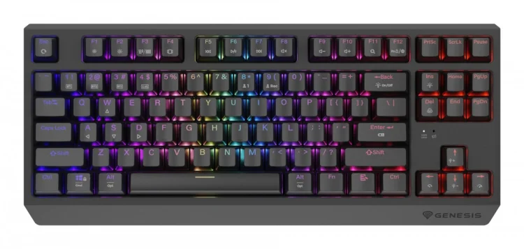 GENESIS Thor 230 TKL klawiatura Gaming USB + RF Wireless + Bluetooth QWERTY US English Czarny