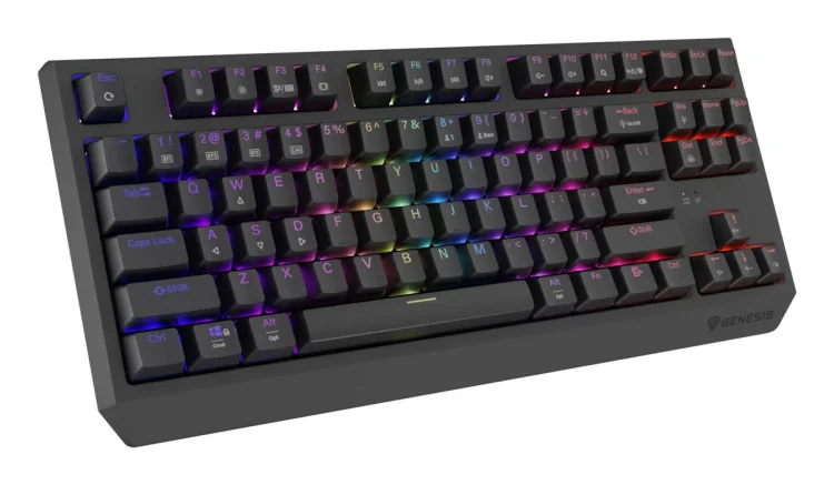 GENESIS Thor 230 TKL klawiatura Gaming USB + RF Wireless + Bluetooth QWERTY US English Czarny