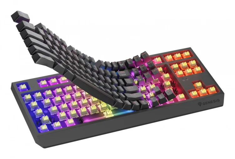 GENESIS Thor 230 TKL klawiatura Gaming USB + RF Wireless + Bluetooth QWERTY US English Czarny