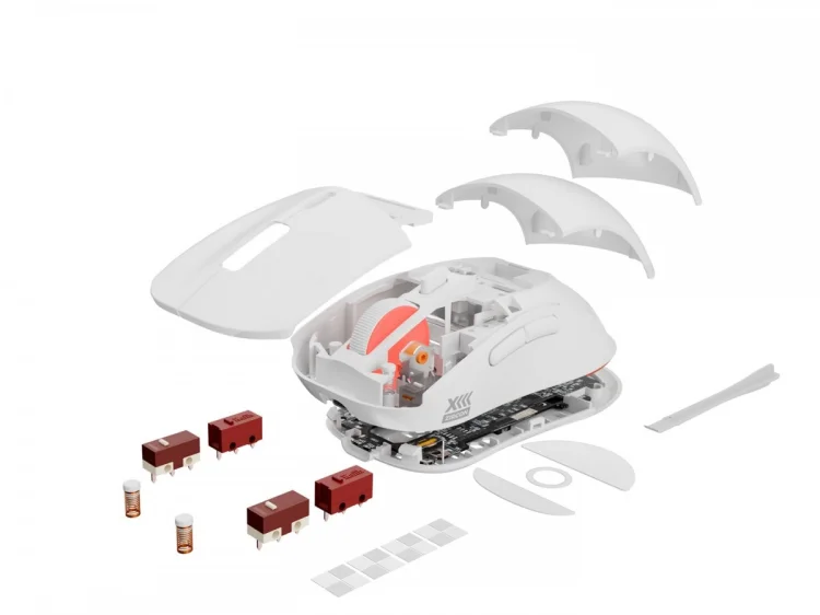 GENESIS Zircon XIII myszka Gaming Oburęczny RF Wireless + USB Type-C Optyczny 26000 DPI