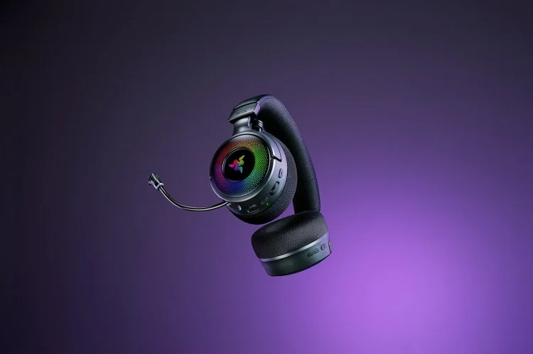 Razer Kraken V4 Zestaw słuchawkowy Bezprzewodowy Opaska na głowę Gaming USB Typu-A Bluetooth Czarny