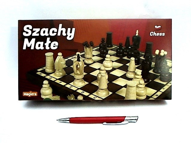 Szachy małe 28cm. MAGIERA