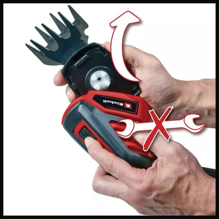 Einhell GC-CG 3,6/70 Li akumulatorowe nożyce do trawy 7 cm 3,6 V Litowo-jonowa (Li-Ion) Aluminium, Czarny, Czerwony