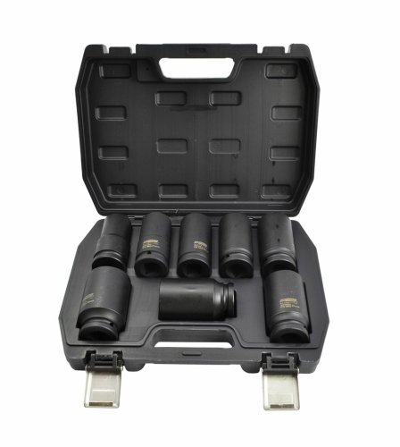 AW ZESTAW NASADEK UDAROWYCH 3/4"  8cz. DŁUGIE BLACK LINE